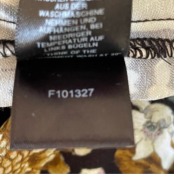 Asos Edition V Neck Oversized Midi Dress Drawstring Waist Floral Print Size 6 - Picture 11 of 11